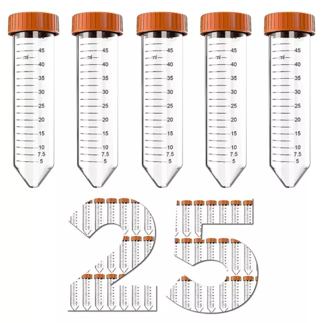 Tube à Centrifuger Conique - Tubes à Centrifuger, 25 Tubes StéRiles avec Bo8415