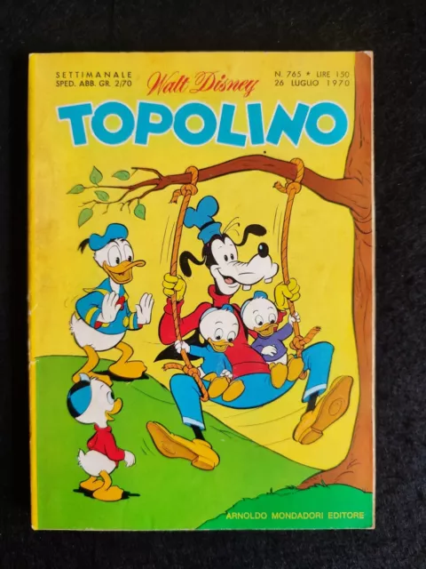 TOPOLINO LIBRETTO Nr. 765 Ed. Mondadori 1970 *** con inserto Mattel