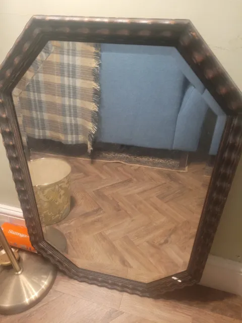 Antique Mirror Edwardian Oak MIRROR HOUSE CLEARANCE