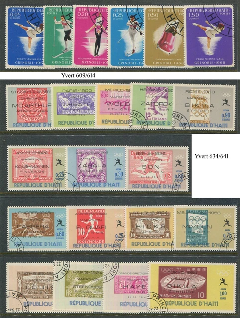 Haiti -  Olimpic games, two complete sets+4 souv sheets. High catalogue value
