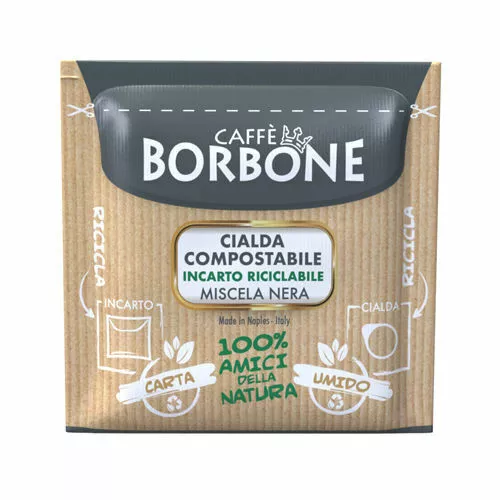 150 Cialde Caffè Borbone Miscela Nera Nero Cialda Filtro Carta ESE 44 MM Offerta