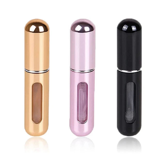 3 piezas 5 ml Mini viaje recargable atomizador de perfume portátil botella atomi