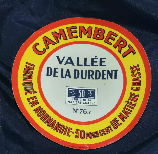 Etiquette  Fromage Camembert Vallee De La Durdent Normandie Seine Maritime