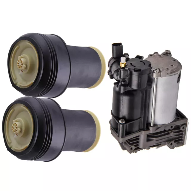 3 pcs For BMW X5 E70 X6 E71 E72 Air Compressor +Air Springs bags kit 37126790081