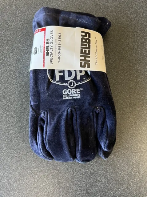 Structural Firefighting Glove, Shelby 5228, Size Jumbo, Blue