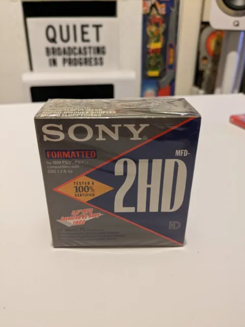 Sony Disketten - versiegelte Box mit 10 3,5" MFD 2HD - Disketten - Neu