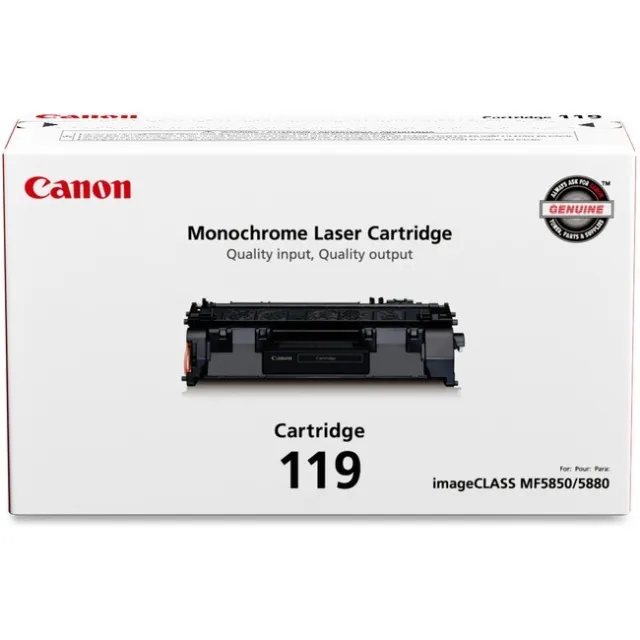 Canon Cartridge 119 Original Toner Cartridge - Black - Laser - 2100 Pages - 1 pk