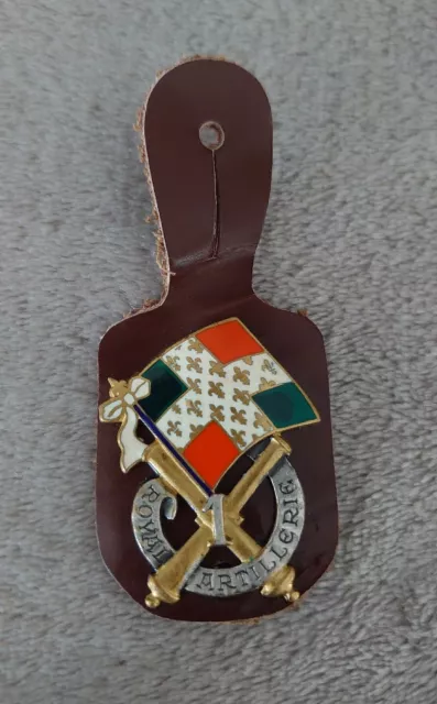 Insigne / badge / pucelle 1 e régiment Royal d'artillerie Drago Paris G881