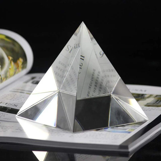 Piramide Di Cristallo - Decorazione Casa, Pietra Di Quarzo, 5cm, Trasparente, Per Energia E Armonia - Foto 7
