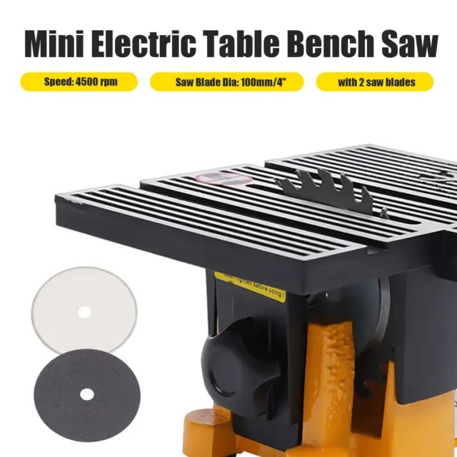 Mini Table Saw DIY Wood Stone Cutter Low Noise Cutting Sawing Machine Electric
