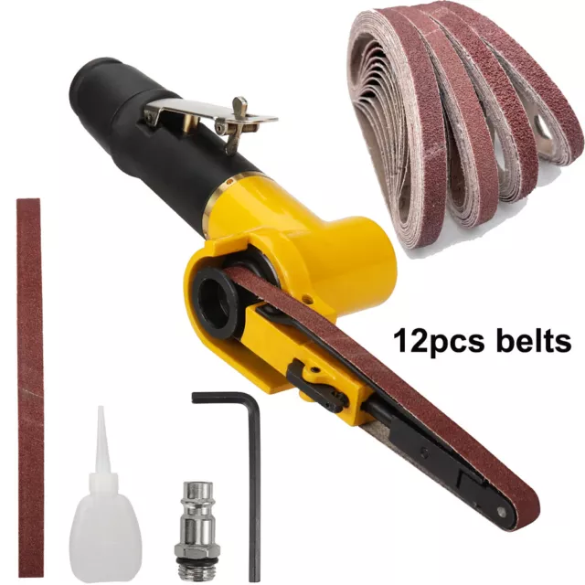 10x330mm Air Belt Sander Pneumatic Polishing Machine with Belt For Metal Steel