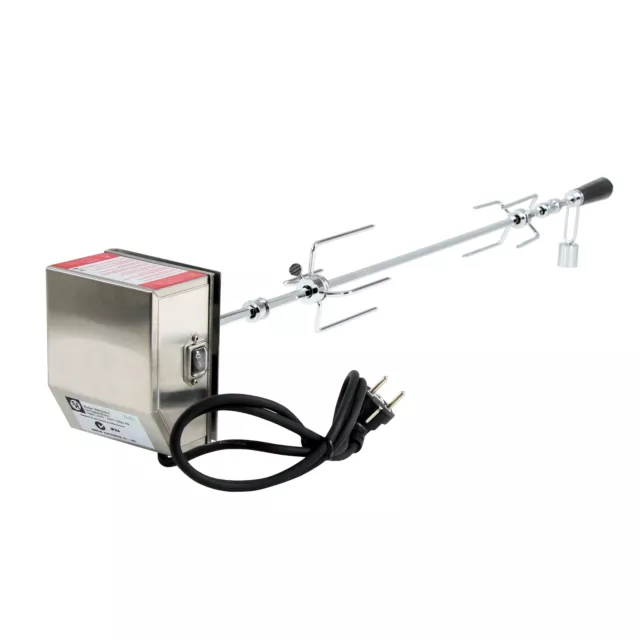BBQ-Toro Grillspieß Set, 90 cm, inkl. Edelstahl Motor, 220V - 240V *B-Ware*