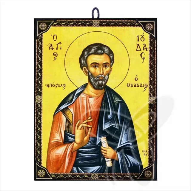 Ikone Judas Thaddäus Apostole Zertifizierte Reproduktion aus Griechenland