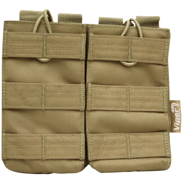 Viper Quick Release Double Mag Ammo Pouch MOLLE System Shooting Hunting Coyote