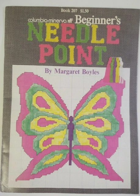 Libro de punta de aguja para principiantes Columbia-Minerva 207 de Margaret Boyles, 1972