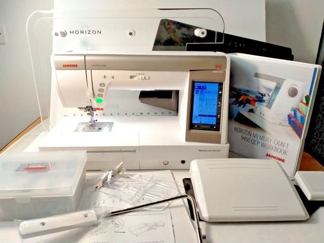 JANOME PROFESSIONAL HORIZON Memory Craft 9450 QCP Sewing Machine ...