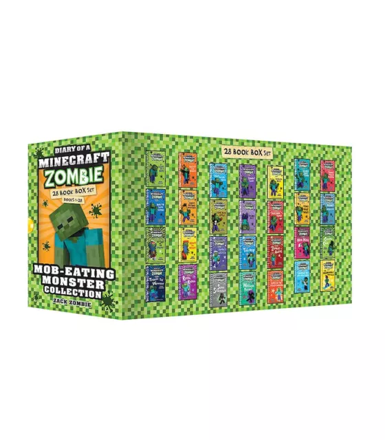 Diary of a Minecraft Zombie Mob-Eating Monster Collection 28 Books Box Set