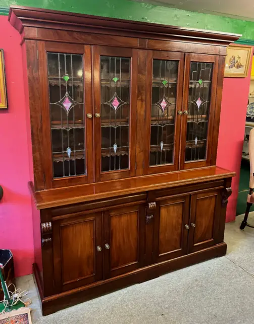Superb Large Antique Victorian Mahogany Library Bookcase UK del AVAILABLE.