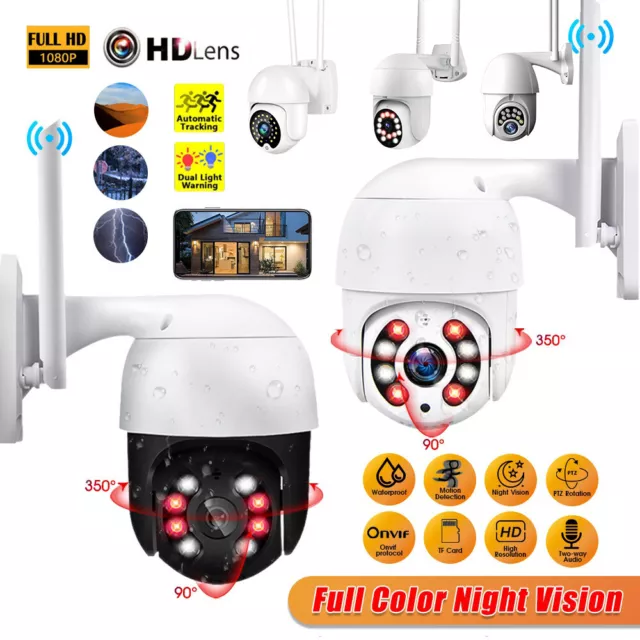 1080P HD WIFI IP CAMERA Outdoor FUNK WLAN NETZWERK AUßEN ÜBERWACHUNGSKAMERA