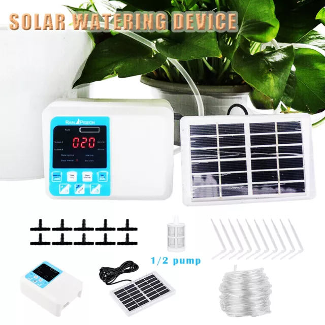 Solar Automatisch Pflanzen Bewässerung Bewässerungssystem Timer Bewässerungset.