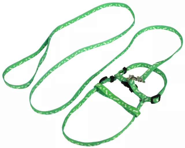 New Pet Harness And Lead Leash - Dog Puppy Pug Cat Kitten Rabbit - 3 Sizes