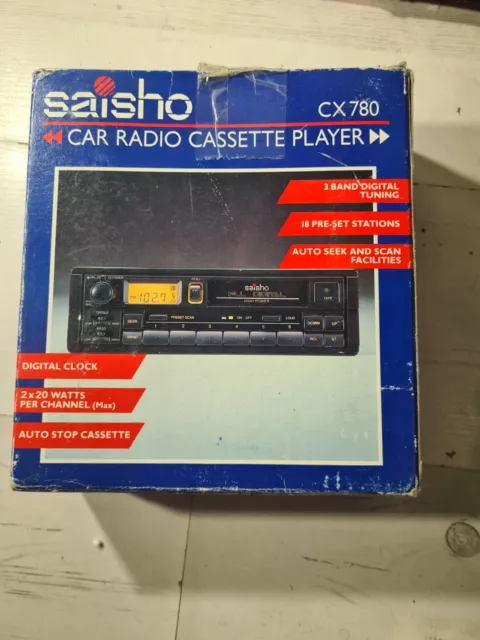Saisho CX780 Vintage Car Radio Cassette Player XR3i RS XR2 Golf GTI UNTESTED