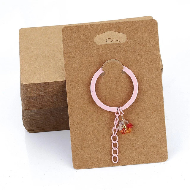 100x Llavero Display Tarjetas con Bolsas Autosellantes