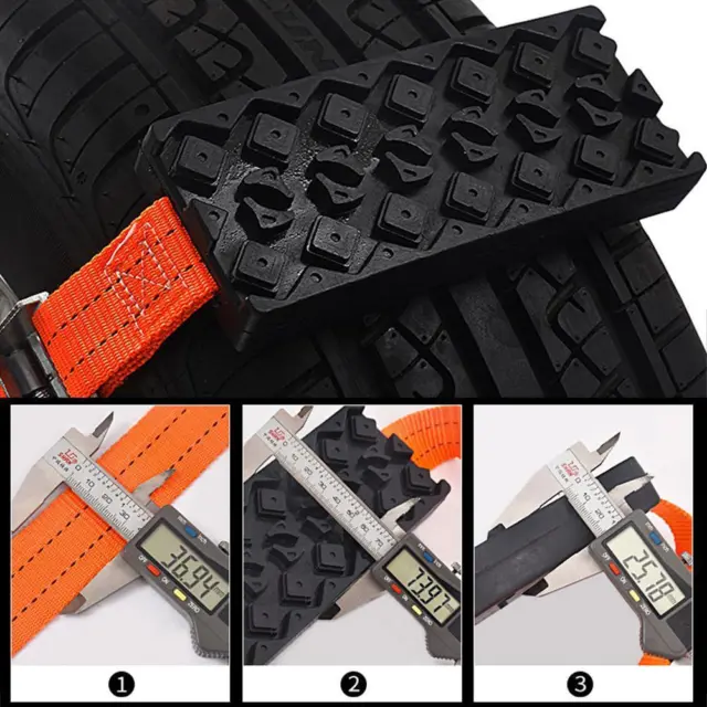 Polyurethane Mud Sand Traction Device Car Tire Anti-Skid Traction Chain Mat D5V5