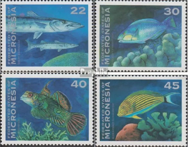 Mikronesien 294-297 (kompl.Ausg.) postfrisch 1993 Fische