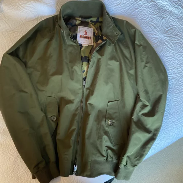 Baracuta G9 Beech Green 40 Camo Lining Made In England Jacket Excellent!