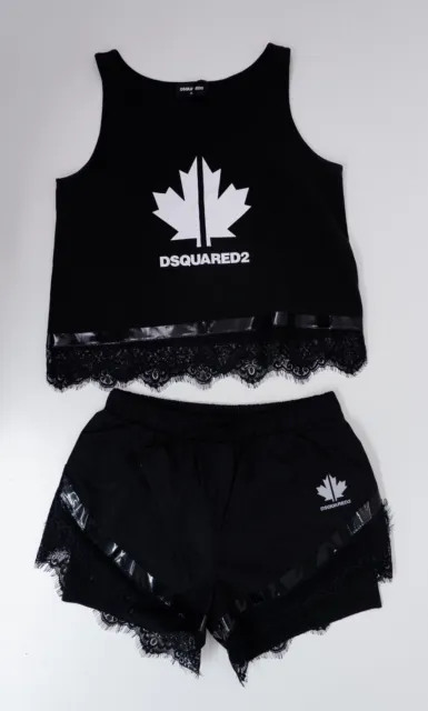 Dsquared2 Girls 2 Piece Outfit Set Age 16 Years Shorts and Top BRAND NEW