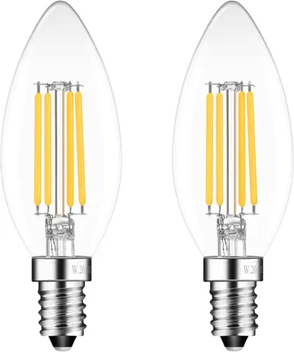 E14 4W Led Candle Light Bulbs Warm White 2700K, Small Screw Light...