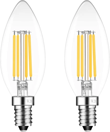 E14 4W Led Candle Light Bulbs Warm White 2700K, Small Screw Light...