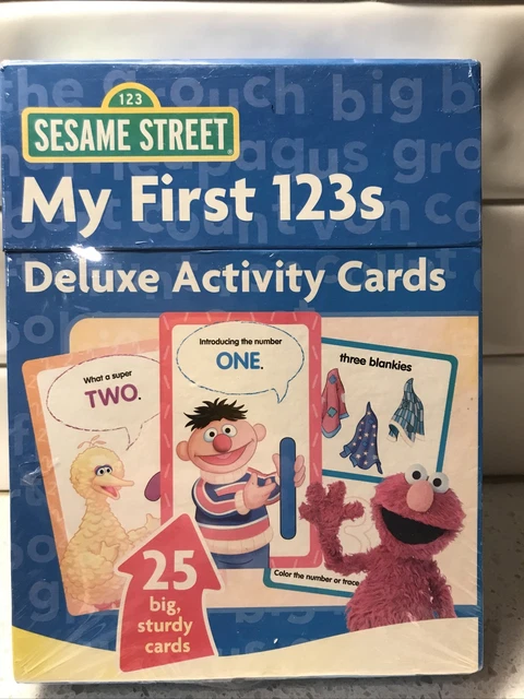 Sesame Street My First 123s Deluxe Activity Cards 25 Big Sturdy Cards