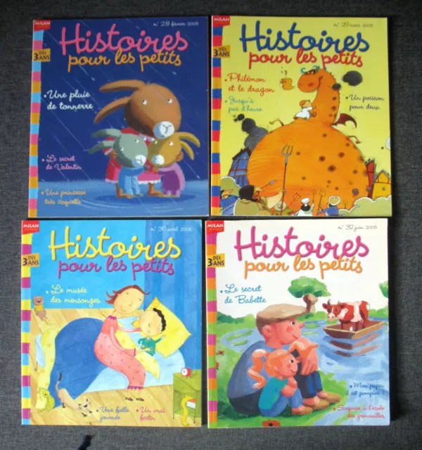 "Histoires pour les Petits" Lot de 4 Magazines du n°28 au n°32 année 2005