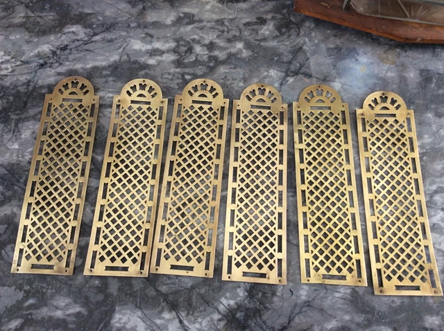 Paire d'anciennes plaques de propreté laiton 22,1 cm x en ance | Clasf maison-jardin