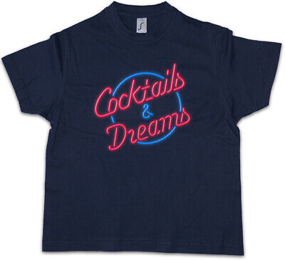 Coquetéis & Dreams Cocktail Filme logotipo Crianças Meninos T-shirt Tom Cruise barkeeper