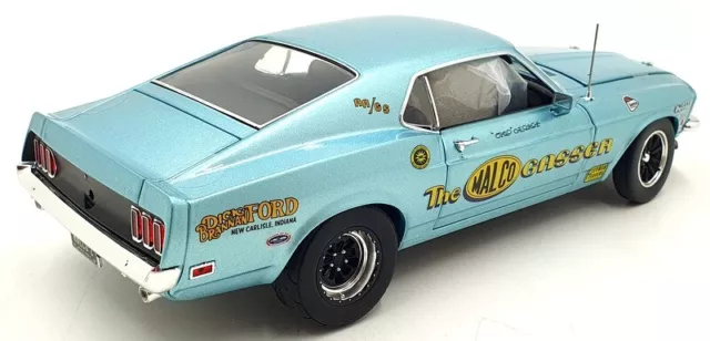 Acme 1/18 Scale A1801858 - 1969 Ford Mustang Boss 429 Malco Gasser Blue 2