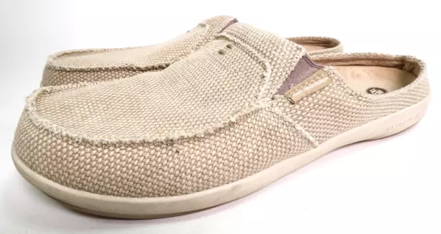 Gecko Man Slip-On Shoes Slippers Comfort Arch Support Ortho Men's Size 12 Tan