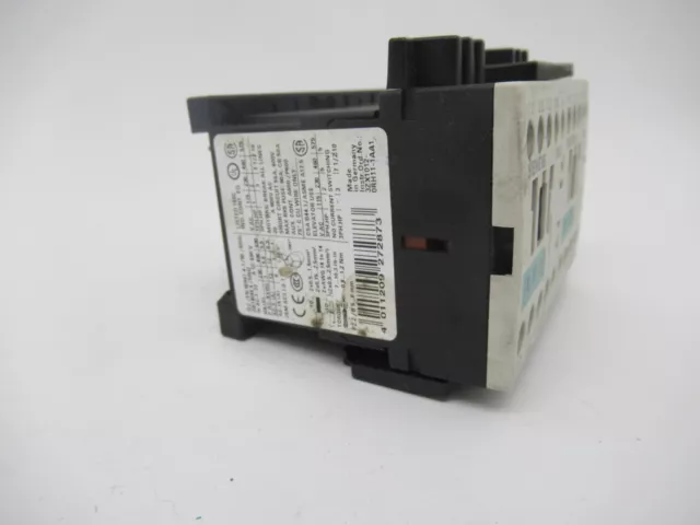 Siemens 3RA1317-8XB30-1BB4 Reversing Contactor 24VDC 12A 400V 3 Pole USED 2