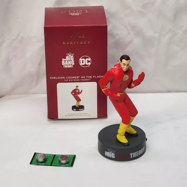 Hallmark Magic Sound Ornament DC Comics Big Bang Theory Sheldon Cooper The Flash