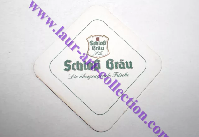 Schloss Schlob Grau Pils, Ancien Sous Bock Dessous Verre Biere Bier Beer Coaster