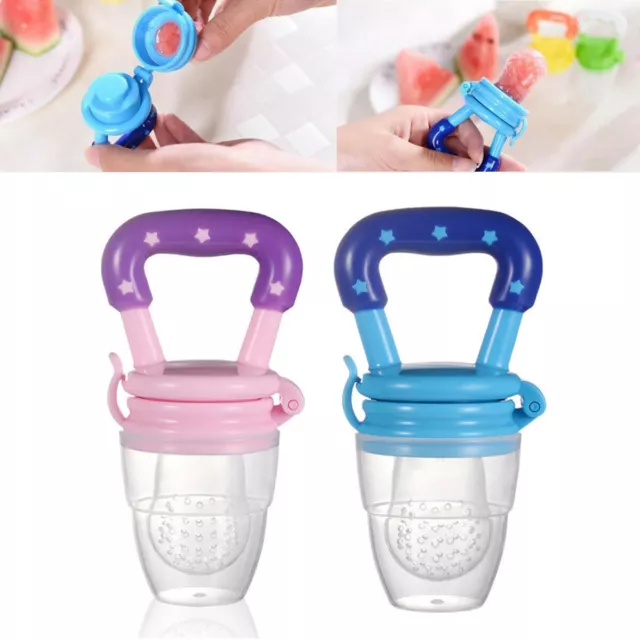 Baby Dummy Pacifier Fresh Fruit Food Feeder Feeding Nibble Weaning Teething Gift