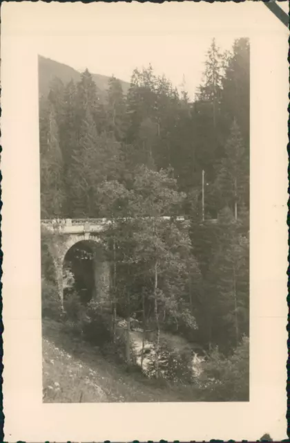 France, Les Contamines-Montjoie, Route de Saint-Gervais  Vintage silver print