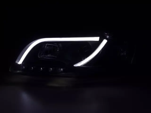 Scheinwerfer Set Daylight LED TFL-Optik Audi A4 Typ 8E Bj. 04-08 schwarz für Rec 2