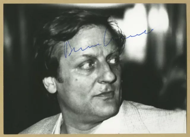 Bruno Cremer (1929-2010) - Rare jolie photo signée en personne - Cannes 1988
