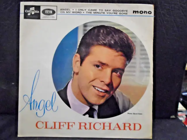 CLIFF RICHARD E.P " ANGEL" Or. UK CLOUMBIA EX+ COND. IN Or.PIC SL.