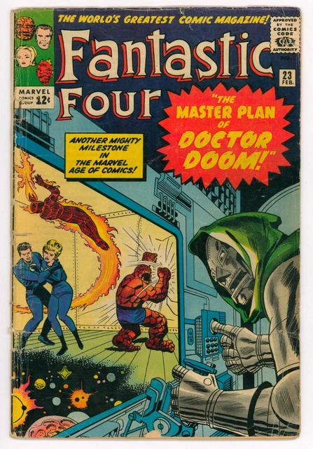 FANTASTIC FOUR 23 VG 3.5 DR. DOOM Appearance Marvel 1964