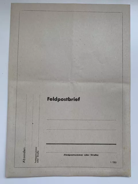 1939-45! 1x orig. Blanko Feldpost Brief Umschlag Wehrmacht 2. Weltkrieg 3. Reich