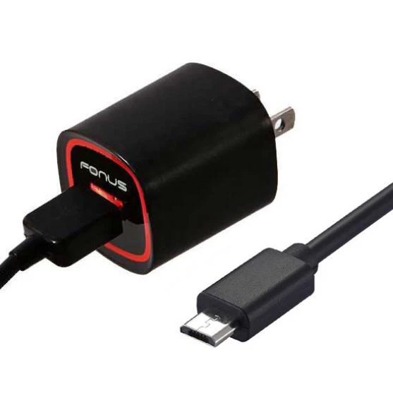 HOME CHARGER FAST 18W 6FT CABLE MICRO USB POWER ADAPTER for PHONES & TABLETS